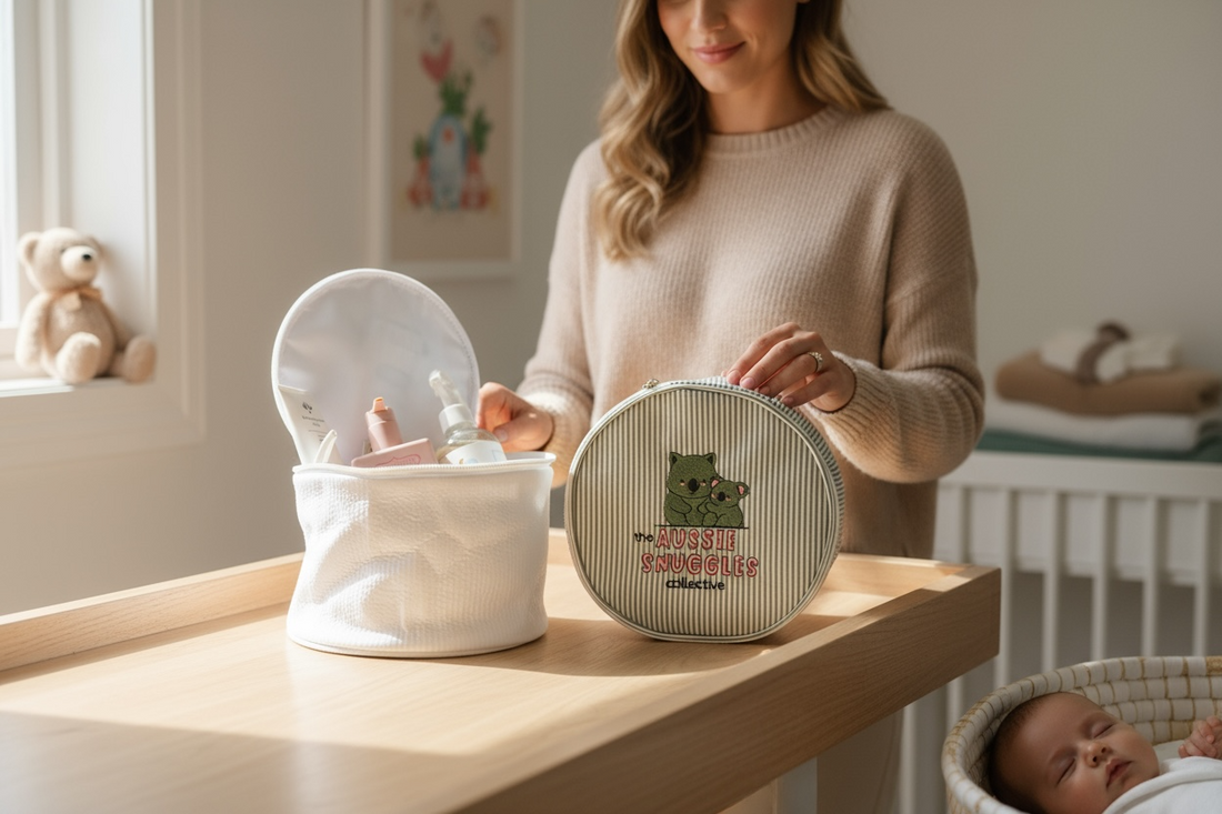 Aussie Snuggles Round Fabric Organiser