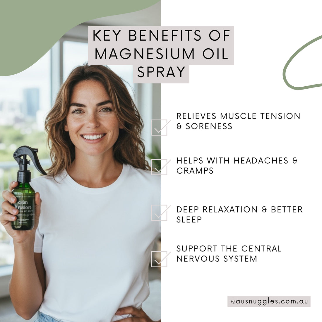Aussie Snuggles Magnesium Oil Spray